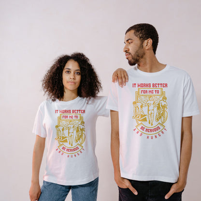 Nervous & Hungry Unisex T-Shirt | Runner's Edition - Shop Now