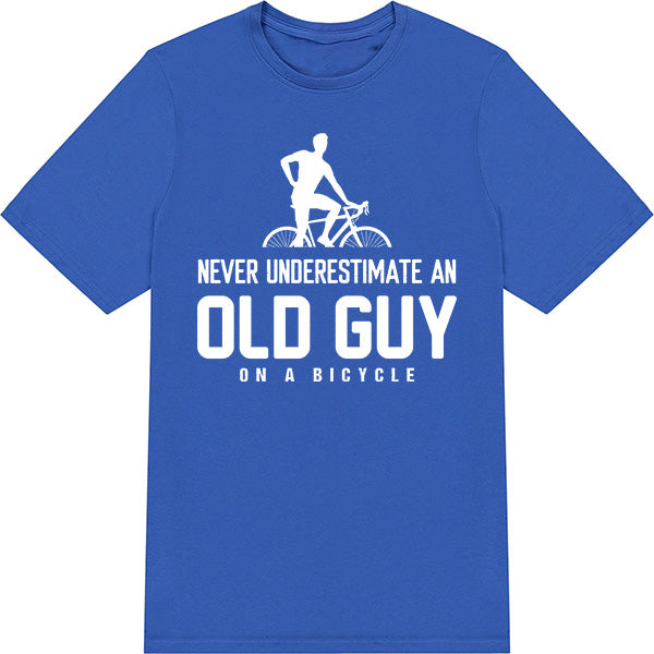 Old Guy On A Bicycle T-Shirt | Perfect for Bike Adventures