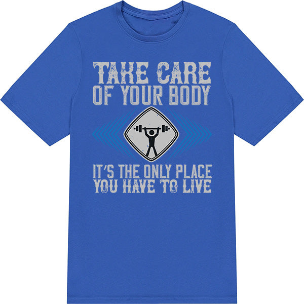 Unisex Fitness T-Shirt - Take Care Of Your Body | Equestrian