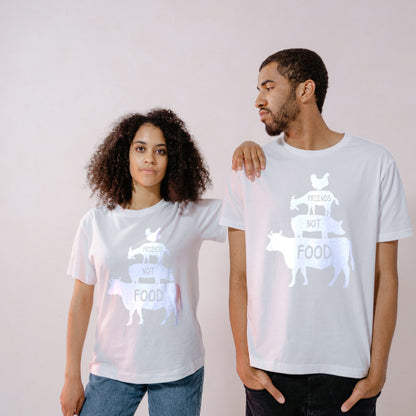 "Friends Not Food" Vegan T-Shirt | Unisex Equestrian Apparel