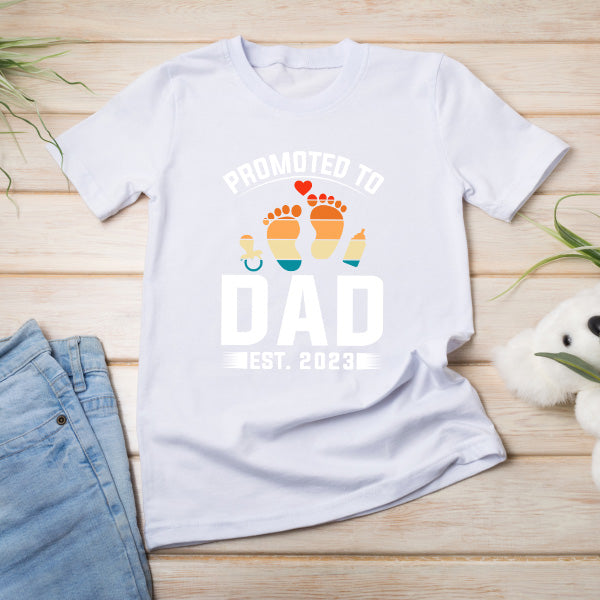 Promoted To Dad EST. 2023 T-Shirt | Dad's Favorites