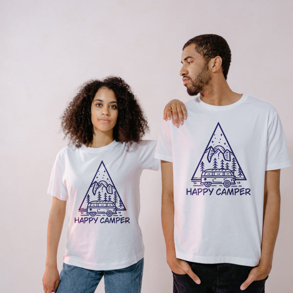 Happy Camper Unisex T-Shirt | Ideal for Camping Adventures