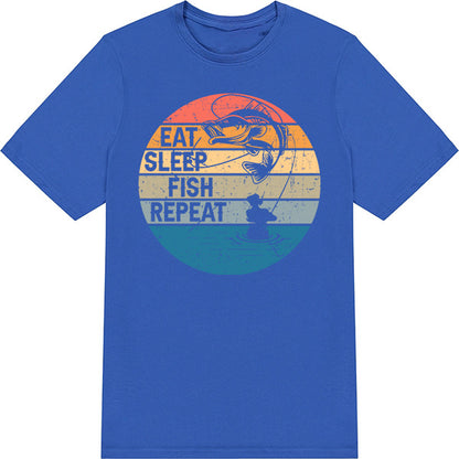 Eat Sleep Fish Repeat T-Shirt | Perfect for Fishing Fans