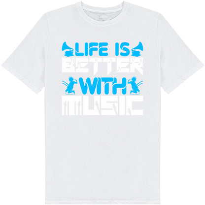 "Life Is Better With Music" T-Shirt | Ideal for Music Lovers