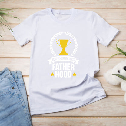 Achievement Unlocked Fatherhood T-Shirt | Top Dad Pick