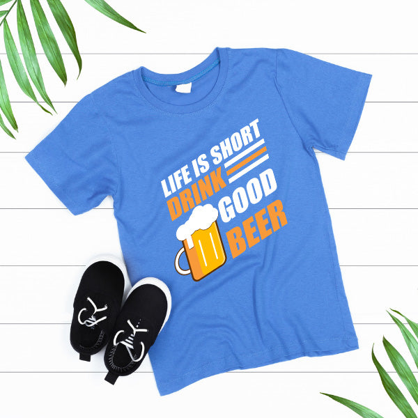 "Life Is Short, Drink Good Beer" Unisex T-Shirt | Equestrian Style