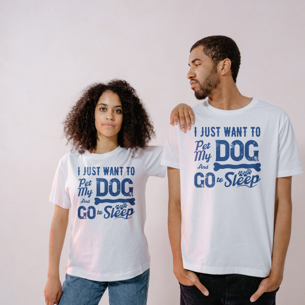 Pet My Dog & Sleep T-Shirt | Perfect for Dog Lovers