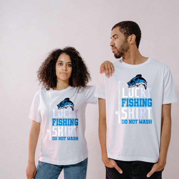 Unisex Lucky Fishing Shirt - Perfect for Fishing Enthusiasts