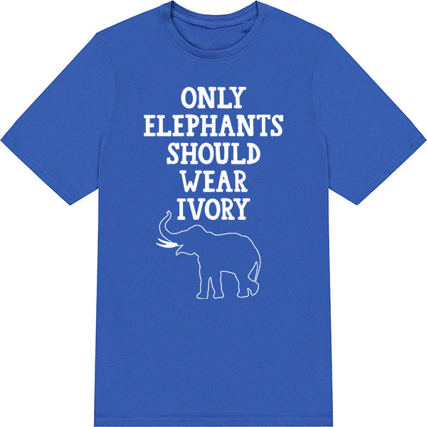 "Only Elephants Should Wear Ivory" T-Shirt | Vegan Vibes