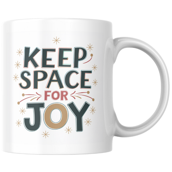 Shop the "Keep Space for Joy" Christmas Mug - Perfect Holiday Gift for Coffee Lovers