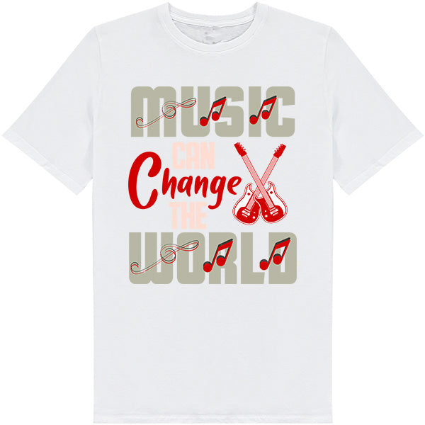 "Music Can Change The World" Unisex T-Shirt - Shop Now