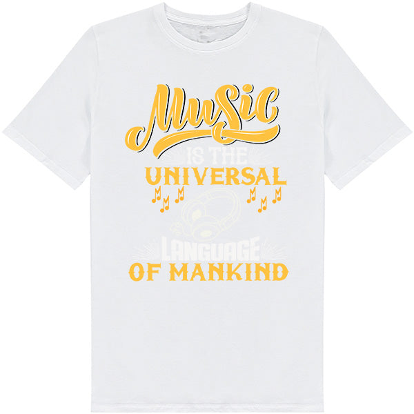 "Music Is The Universal Language" Unisex T-Shirt - Shop Now