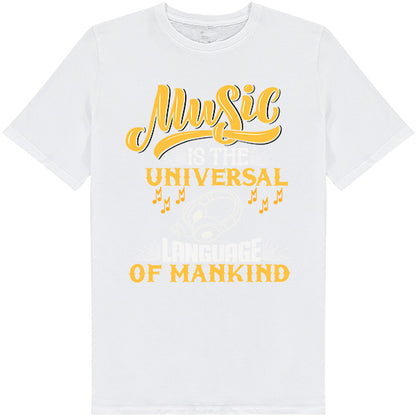 "Music Is The Universal Language" Unisex T-Shirt - Shop Now