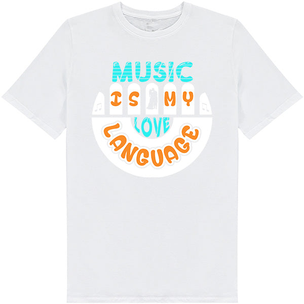 "Music Is My Language" Unisex T-Shirt | Ideal for Music Lovers