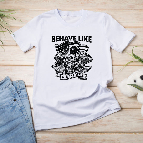 "Behave Like A Bastard" Unisex T-Shirt | Equestrian Apparel