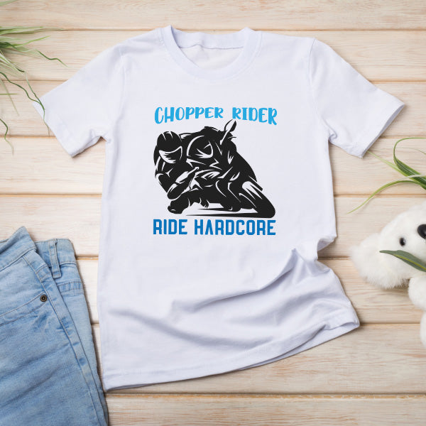 Chopper Rider Hardcore Unisex T-Shirt | Motorcycle Enthusiasts