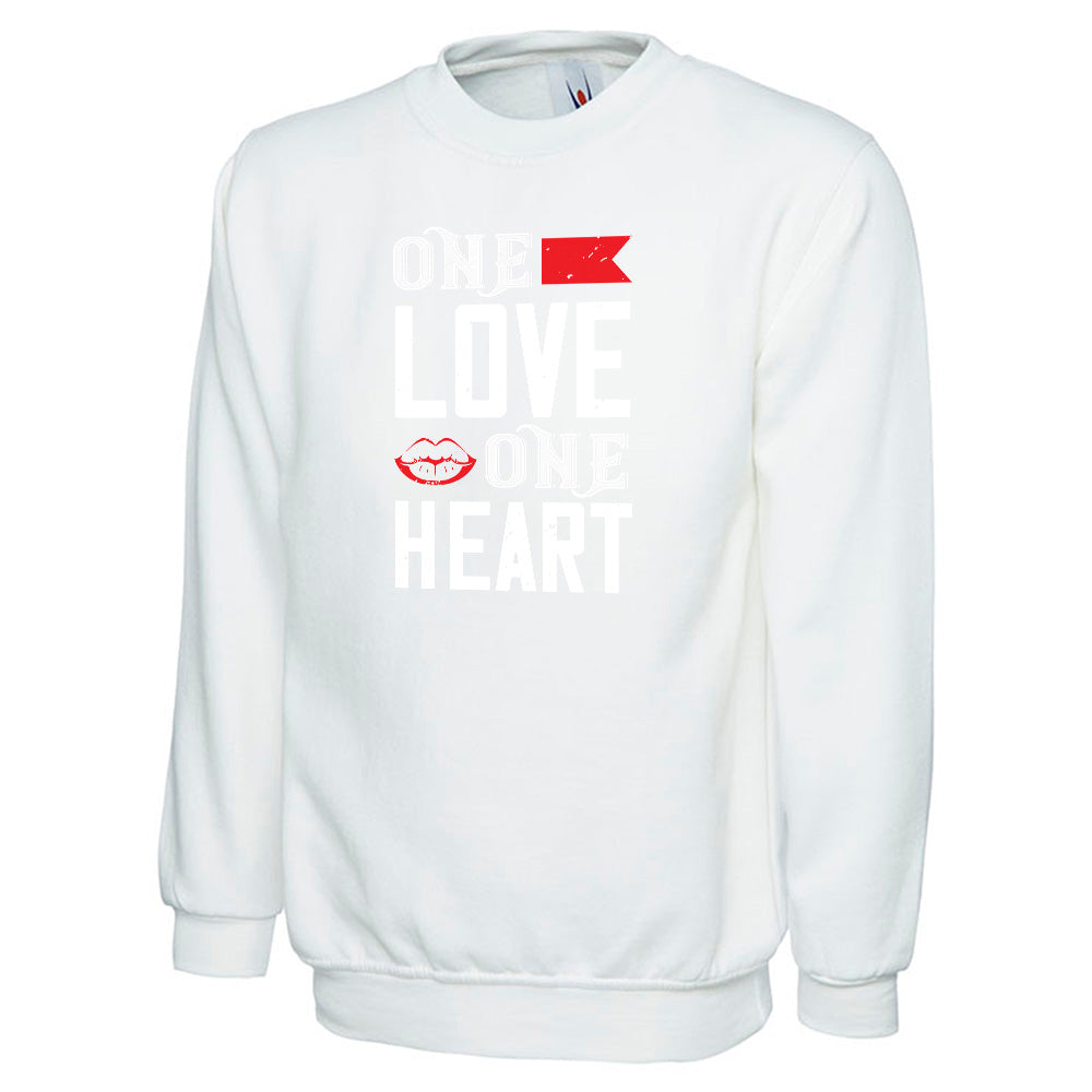 One Love One Heart  Unisex Sweatshirt | Valentine's Day Special