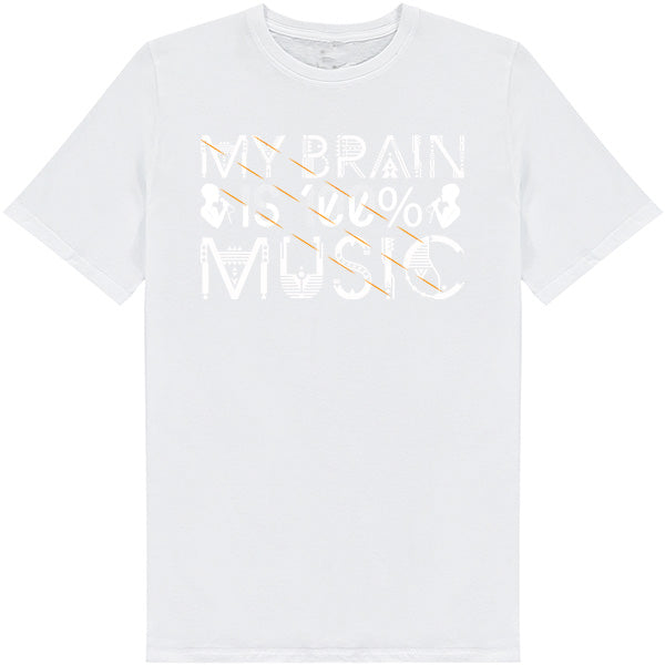 "My Brain Is Music" Unisex T-Shirt | Ideal for Music Lovers