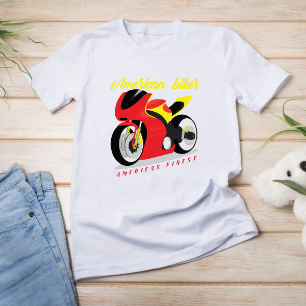 American Biker Unisex T-Shirt | Ideal for Motorcycle Fans