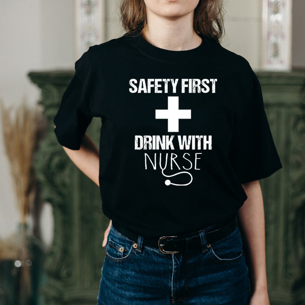 Safety First Nurse T-Shirt | Unisex Equestrian Apparel