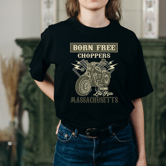 Born Free Choppers Unisex T-Shirt | Perfect for Bikers