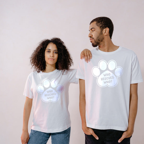 "Who Rescued Who" Unisex T-Shirt | Ideal for Dog Lovers