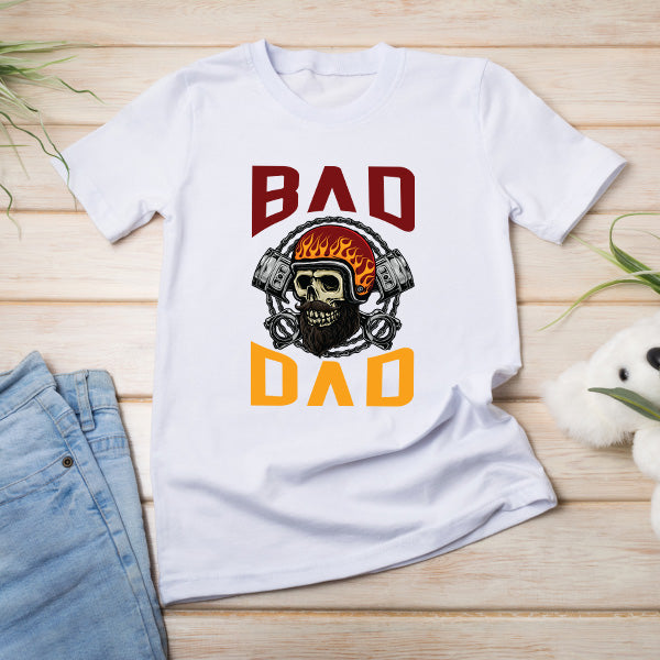 "Bad Dad" Unisex T-Shirt | Ideal for Motorcycle Lovers