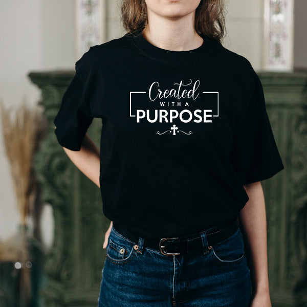 Unisex 'Created With A Purpose' Tee | Christian Equestrian