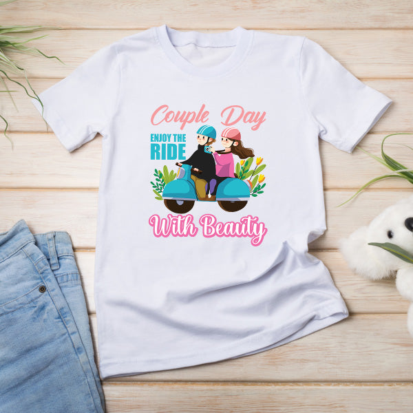 "Enjoy the Ride" Unisex T-Shirt for Couples - Equestrian Style