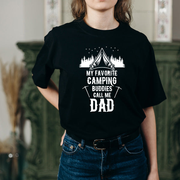 Camping Buddies Dad T-Shirt | Unisex Camping Tee