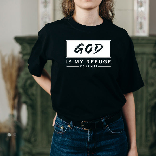 "God Is My Refuge" Unisex T-Shirt | Christian Equestrian Apparel