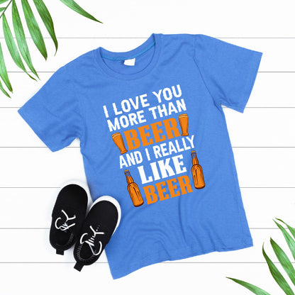 "I Love You More Than Beer" Unisex T-Shirt | Equestrian Gift