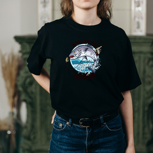 Unisex Fishing T-Shirt | Worldwide Handsome Bait & Tackle