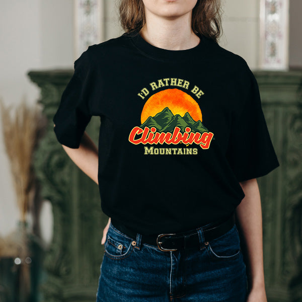 "I'd Rather Be Climbing" T-Shirt | Ideal for Camping Adventures