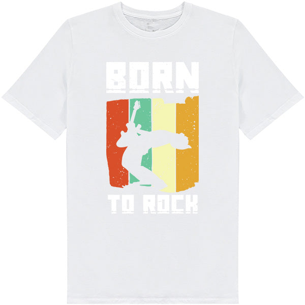 Shop the Born To Rock V2 Unisex T-Shirt | Perfect for Music Enthusiasts