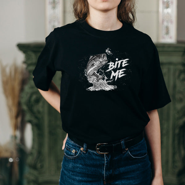 "Bite Me" Unisex T-Shirt | Ideal for Fishing Fans