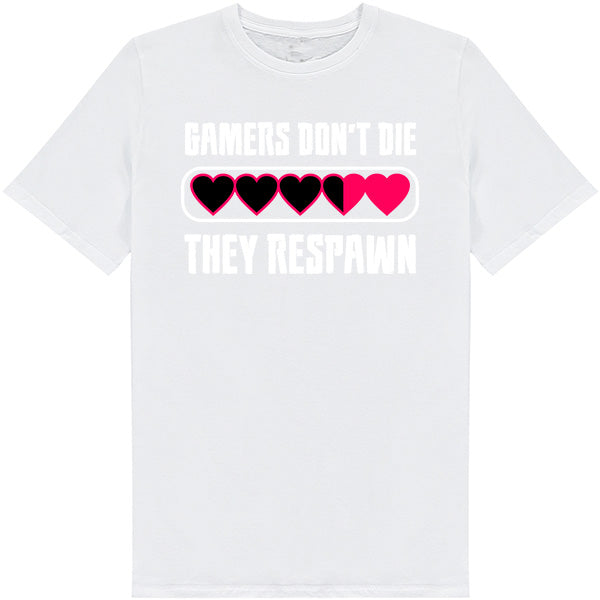 Gamers Don't Die T-Shirt | Premium Unisex Gaming Apparel