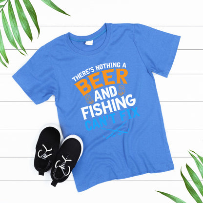 Unisex 'Beer & Fishing' T-Shirt | Perfect for Alcohol Lovers