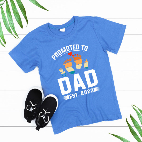 Promoted To Dad EST. 2023 T-Shirt | Dad's Favorites