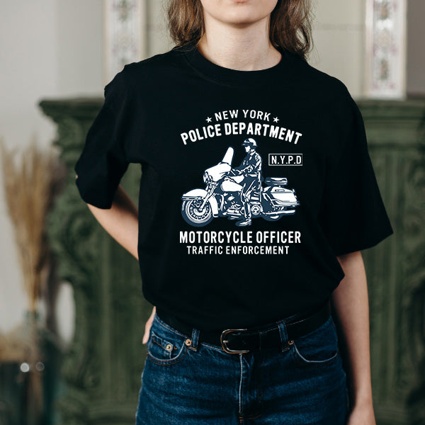 NYPD Unisex T-Shirt | Perfect for Motorbike Enthusiasts