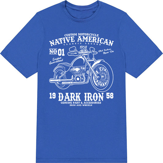 Custom Native American Motorcycle T-Shirt | Unisex & Stylish