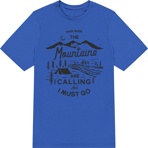 "The Mountains Are Calling" Unisex T-Shirt | Ideal for Camping