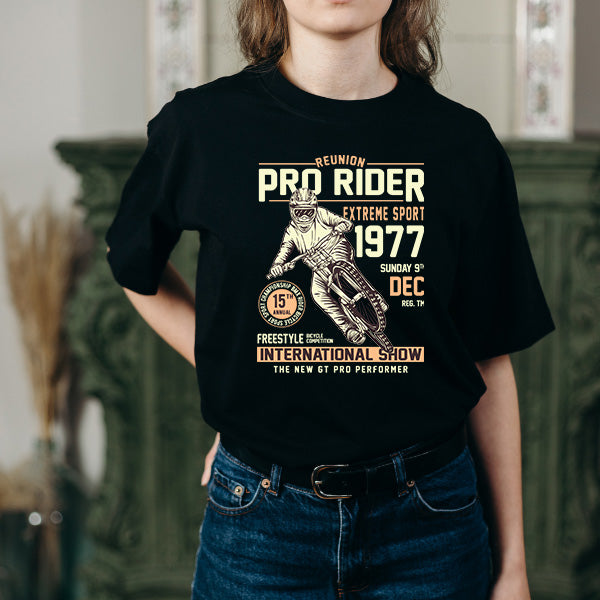 Pro Rider Unisex T-Shirt | Bicycle Adventures | Shop Now