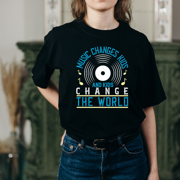 "Music Changes Kids" Unisex T-Shirt | Ideal for Music Lovers