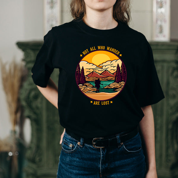 "Not All Who Wander Are Lost" T-Shirt | Ideal for Camping