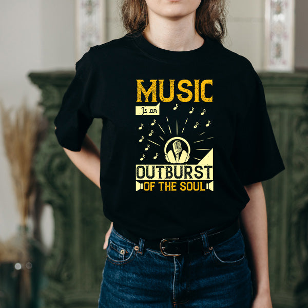 "Music Is An Outburst Of The Soul" Unisex T-Shirt - Shop Now