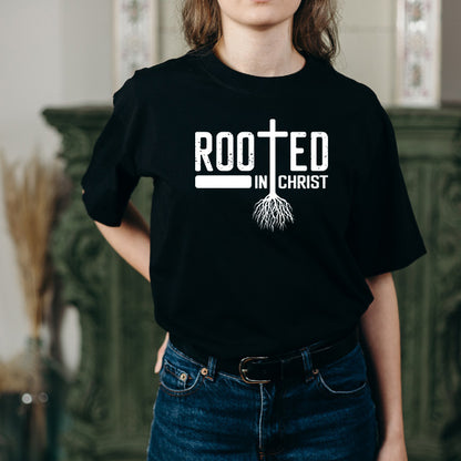 Rooted In Christ Unisex T-Shirt | Christian Equestrian Apparel