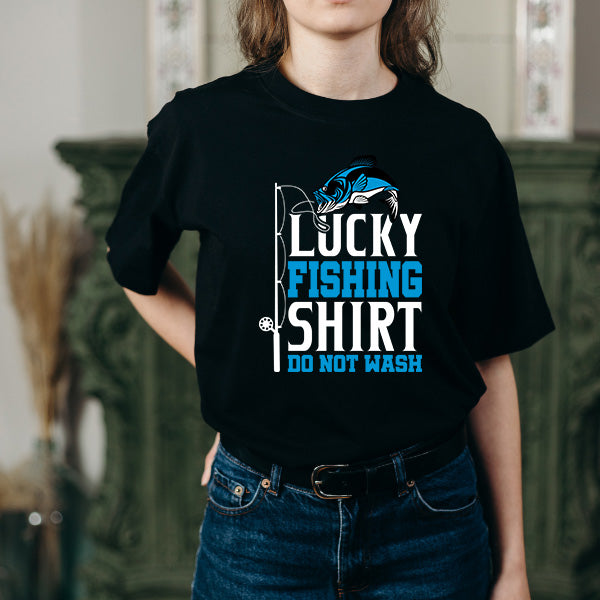 Unisex Lucky Fishing Shirt - Perfect for Fishing Enthusiasts