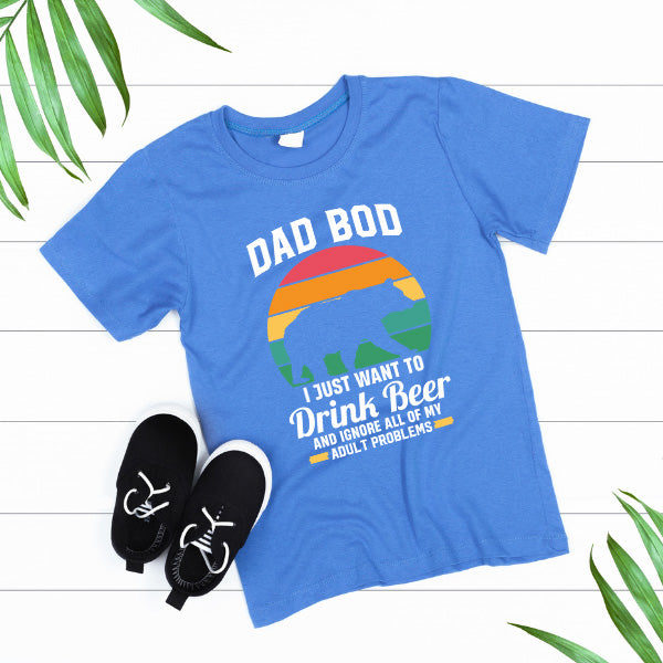 Unisex 'Dad Bod' Beer T-Shirt | Dad's Favorites Collection