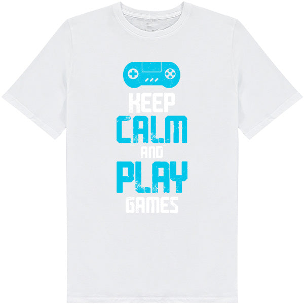 Keep Calm and Play Games T-Shirt | Premium Unisex Apparel